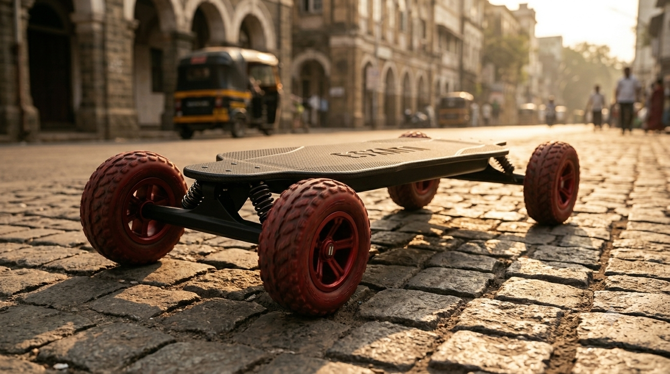 ESKATII Mk1 electric skateboard in Mumbai.
